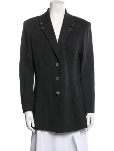 Pre-owned St John Coat In Gray