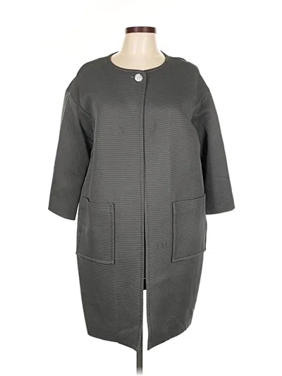 Pre-owned St John Coat In Gray