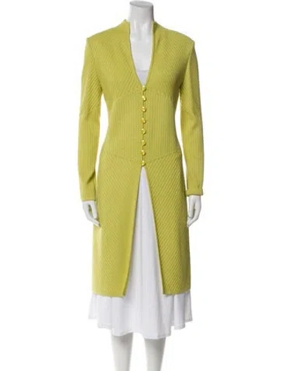Pre-owned St John Coat In Green