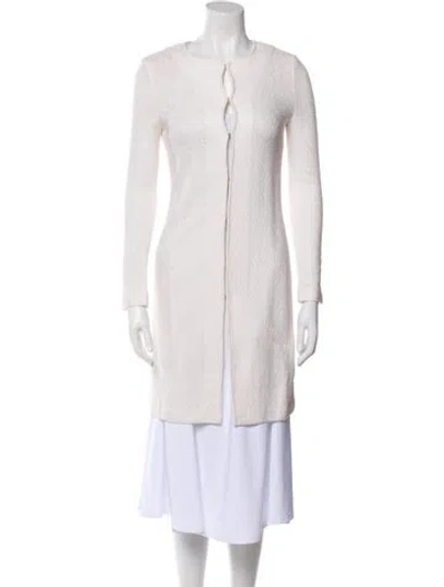 Pre-owned St John Coat In Neutral