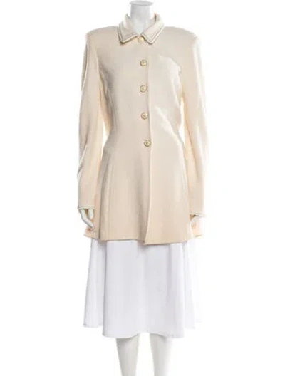 Pre-owned St John Coat In Neutral