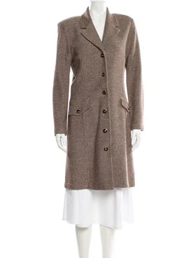 Pre-owned St John Coat In Neutral