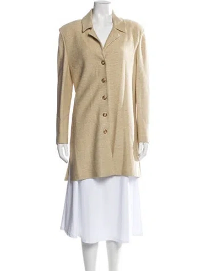 Pre-owned St John Coat In Neutral