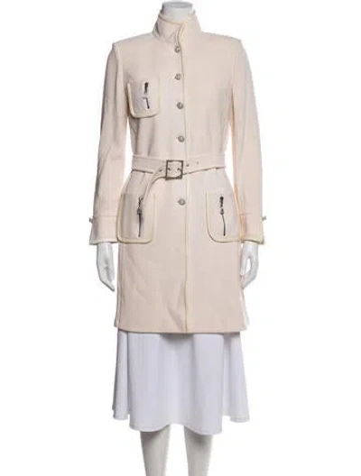 Pre-owned St John Coat In Neutrals