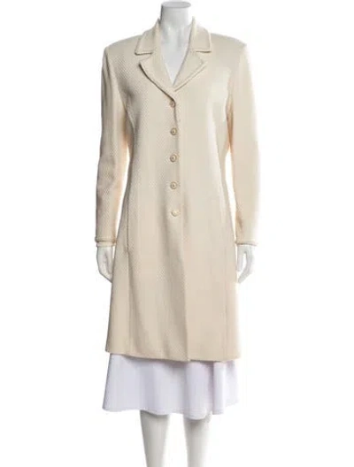 Pre-owned St John Coat In Neutrals