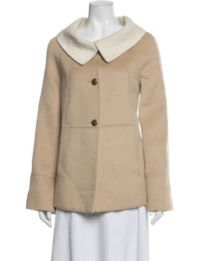 Pre-owned St John Coat In Neutrals