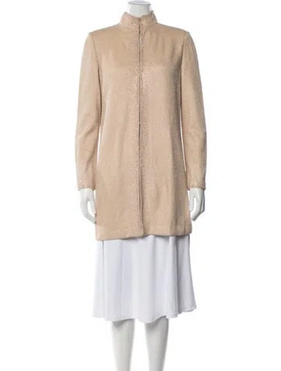 Pre-owned St John Coat In Neutrals