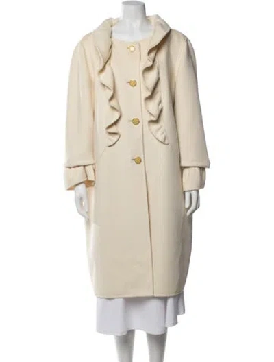Pre-owned St John Coat In Neutrals