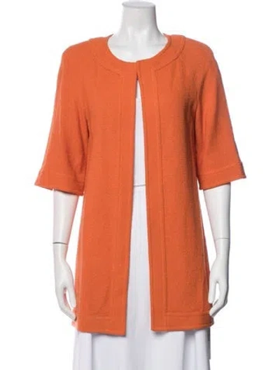 Pre-owned St John Coat In Orange