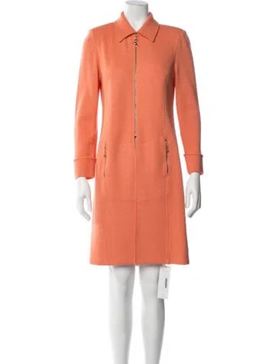 Pre-owned St John Coat In Orange