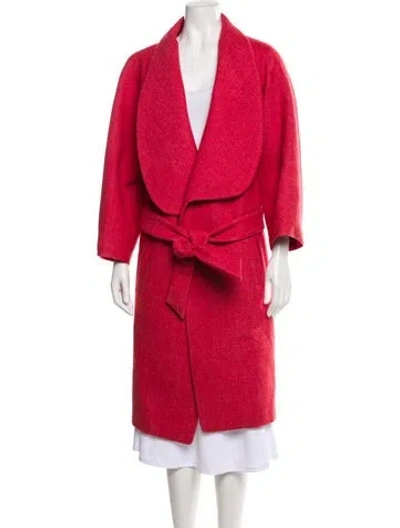 Pre-owned St John Coat In Pink