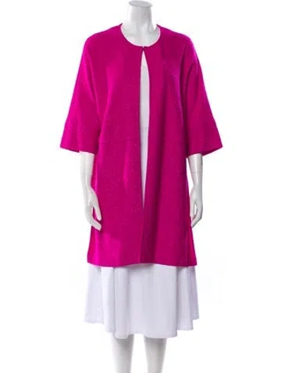 Pre-owned St John Coat In Pink