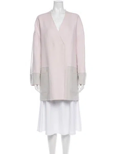 Pre-owned St John Coat In Pink
