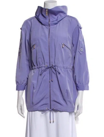 Pre-owned St John Coat In Purple