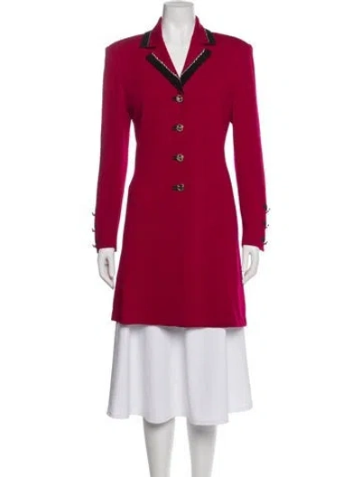 Pre-owned St John Coat In Red