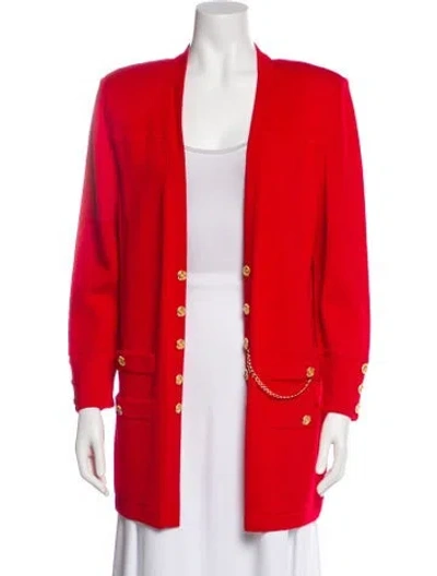Pre-owned St John Coat In Red