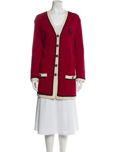 Pre-owned St John Coat In Red