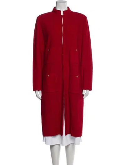Pre-owned St John Coat In Red