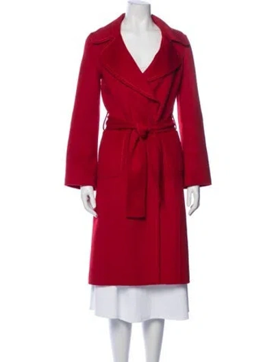 Pre-owned St John Coat In Red