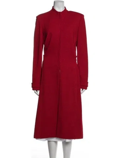 Pre-owned St John Coat In Red