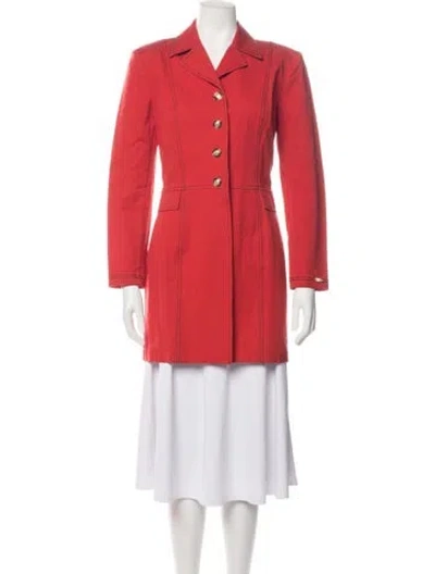 Pre-owned St John Coat In Red