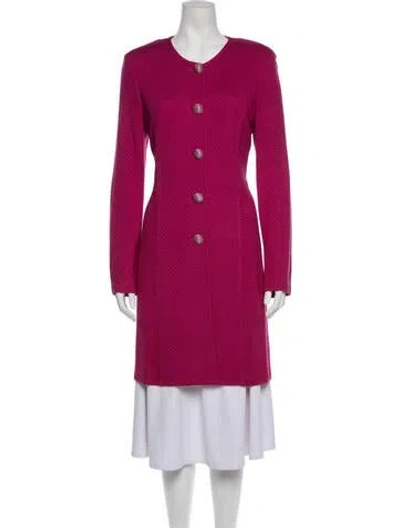 Pre-owned St John Coat In Red