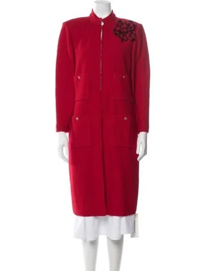 Pre-owned St John Coat In Red