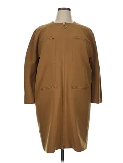 Pre-owned St John Coat In Tan