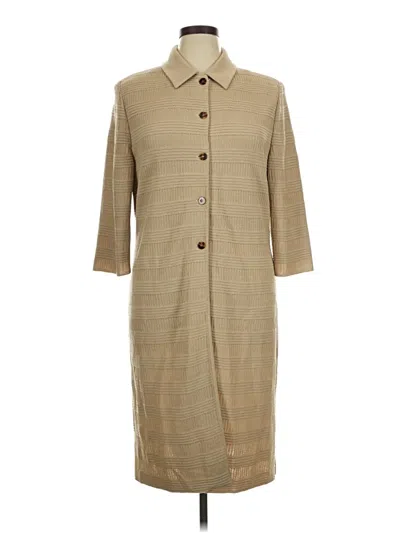 Pre-owned St John Coat In Tan