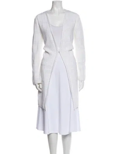 Pre-owned St John Coat In White