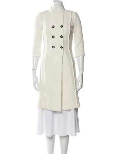 Pre-owned St John Coat In White