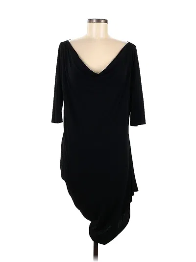 Pre-owned St John Cocktail Dress In Black