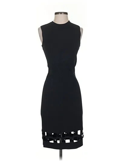 Pre-owned St John Cocktail Dress In Black