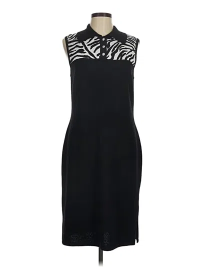 Pre-owned St John Cocktail Dress In Black