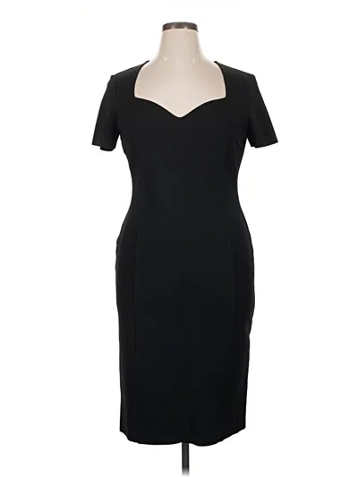 Pre-owned St John Cocktail Dress In Black