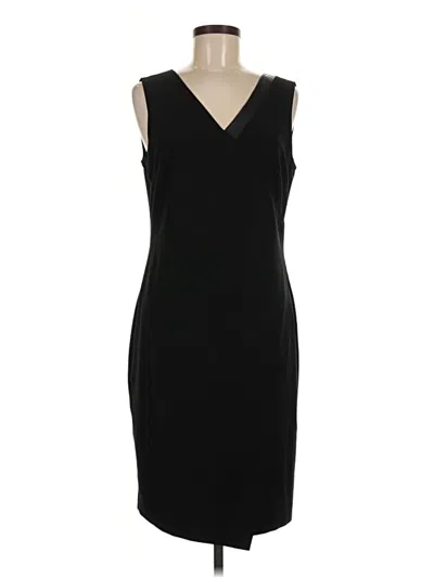 Pre-owned St John Cocktail Dress In Black