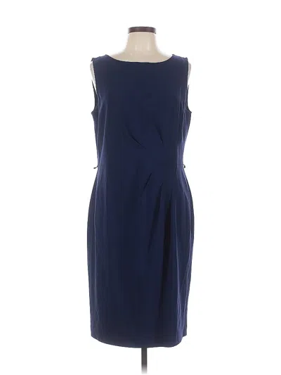 Pre-owned St John Cocktail Dress In Blue