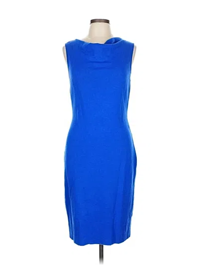 Pre-owned St John Cocktail Dress In Blue