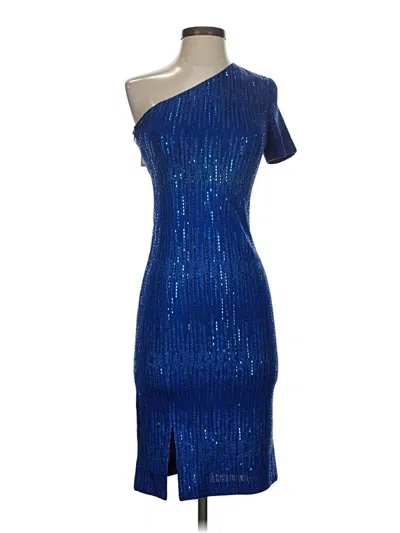 St John Cocktail Dress In Blue