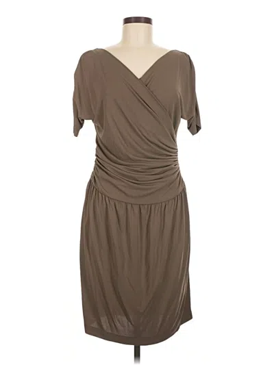 Pre-owned St John Cocktail Dress In Brown