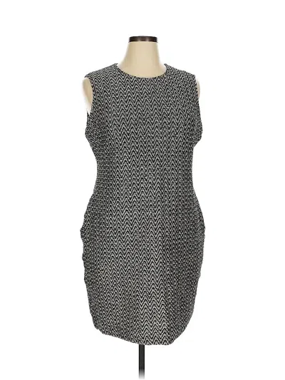 Pre-owned St John Cocktail Dress In Gray