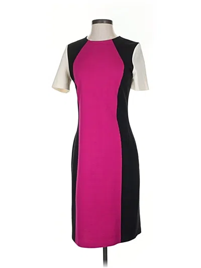 Pre-owned St John Cocktail Dress In Pink