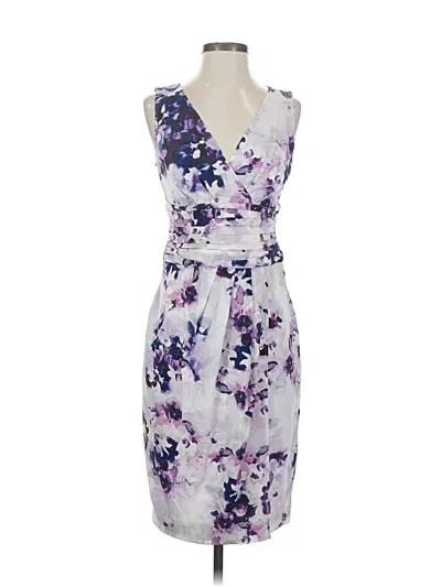 Pre-owned St John Cocktail Dress In Purple