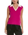St John St. John Collared Shell In Pink