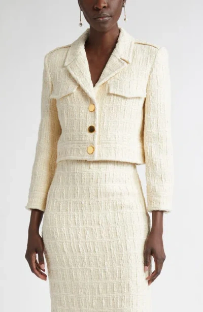 St John St. John Collection Avery Tweed Crop Jacket