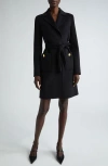 St John St. John Collection Belted Wool & Cashmere Coat In Black