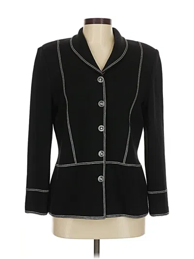 Pre-owned St. John Collection By Marie Gray Blazer Jacket In Black