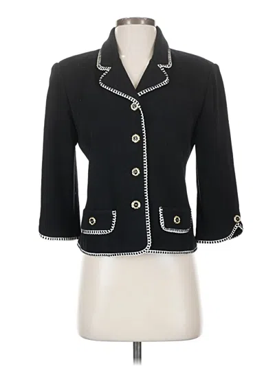 Pre-owned St. John Collection By Marie Gray Blazer Jacket In Black