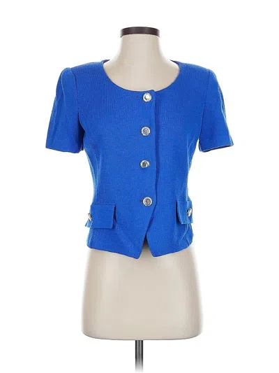 Pre-owned St. John Collection By Marie Gray Blazer Jacket In Blue