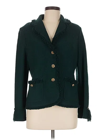 Pre-owned St. John Collection By Marie Gray Blazer Jacket In Green